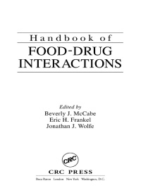 Cover image: Handbook of Food-Drug Interactions 1st edition 9780367395247