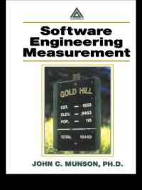 Cover image: Software Engineering Measurement 1st edition 9780367395377