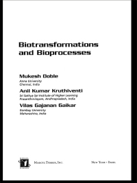 Cover image: Biotransformations and Bioprocesses 1st edition 9780367394431