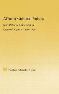 Titelbild: African Cultural Values 1st edition 9780415512978