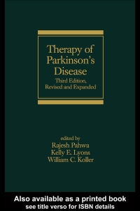 Cover image: Therapy of Parkinson's Disease 3rd edition 9780824754556