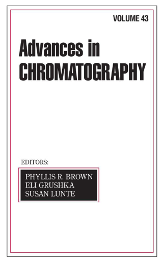 Cover image: Advances In Chromatography 1st edition 9780824753412