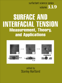 Omslagafbeelding: Surface and Interfacial Tension 1st edition 9780367394493