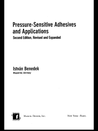 Imagen de portada: Pressure-Sensitive Adhesives and Applications 2nd edition 9780824750596