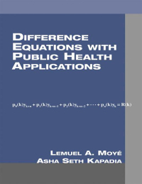 Imagen de portada: Difference Equations with Public Health Applications 1st edition 9780824704476