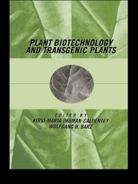Omslagafbeelding: Plant Biotechnology and Transgenic Plants 1st edition 9780824707941