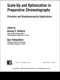 Imagen de portada: Scale-Up and Optimization in Preparative Chromatography 1st edition 9780824708269