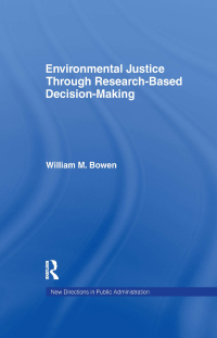 Imagen de portada: Environmental Justice Through Research-Based Decision-Making 1st edition 9781138968882
