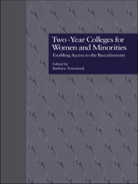 Immagine di copertina: Two-Year Colleges for Women and Minorities 1st edition 9780815331735