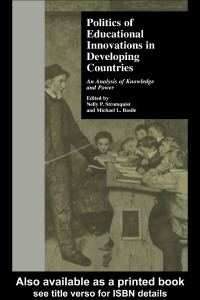 صورة الغلاف: Politics of Educational Innovations in Developing Countries 1st edition 9781138978973