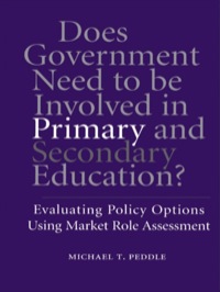 Immagine di copertina: Does Government Need to be Involved in Primary and Secondary Education 1st edition 9780815325727