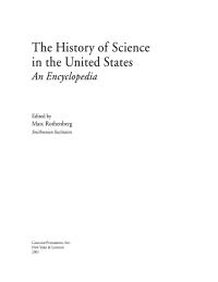 Titelbild: History of Science in United States 1st edition 9780815307624