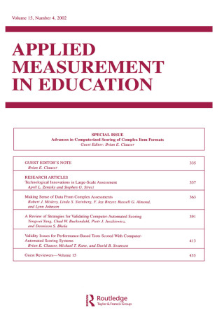 Cover image: Advances in Computerized Scoring of Complex Item Formats 1st edition 9780805896206