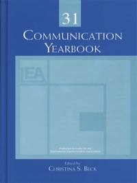 صورة الغلاف: Communication Yearbook 31 1st edition 9780805863581