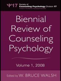 表紙画像: Biennial Review of Counseling Psychology 1st edition 9780805862799