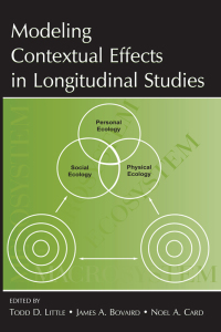 صورة الغلاف: Modeling Contextual Effects in Longitudinal Studies 1st edition 9780805862072