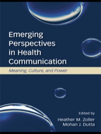صورة الغلاف: Emerging Perspectives in Health Communication 1st edition 9780805861969