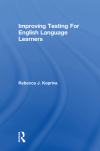 Cover image: Improving Testing For English Language Learners 1st edition 9780415763608