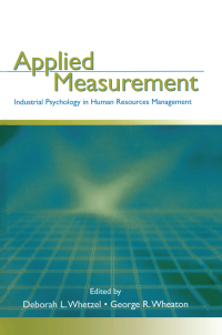Cover image: Applied Measurement 1st edition 9781138875968