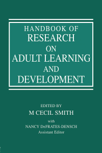 表紙画像: Handbook of Research on Adult Learning and Development 1st edition 9780805858198