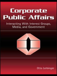 Cover image: Corporate Public Affairs 1st edition 9780805856439