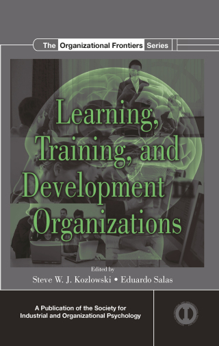 Imagen de portada: Learning, Training, and Development in Organizations 1st edition 9780805855593