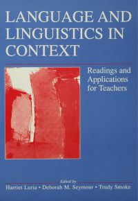 Cover image: Language and Linguistics in Context 1st edition 9780805855005