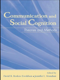 Titelbild: Communication and Social Cognition 1st edition 9780805853551