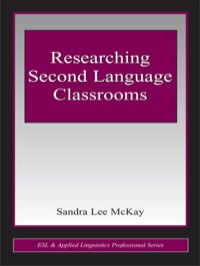 Cover image: Researching Second Language Classrooms 1st edition 9781138129542