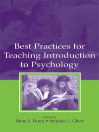 Imagen de portada: Best Practices for Teaching Introduction to Psychology 1st edition 9780805852189