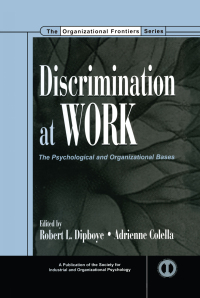 Imagen de portada: Discrimination at Work 1st edition 9780805852073