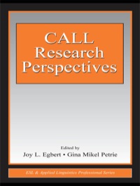 Cover image: CALL Research Perspectives 1st edition 9780805851373