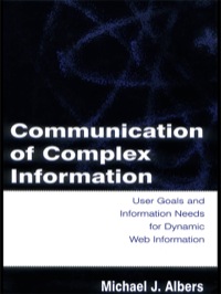 Cover image: Communication of Complex Information 1st edition 9780805849936
