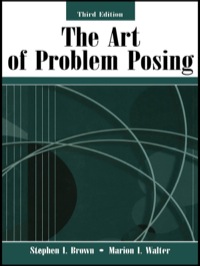 Cover image: The Art of Problem Posing 3rd edition 9780805849776