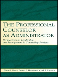 Imagen de portada: The Professional Counselor as Administrator 1st edition 9780805849585