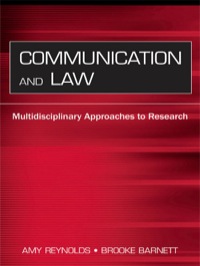 Omslagafbeelding: Communication and Law 1st edition 9780415646826