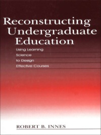 Immagine di copertina: Reconstructing Undergraduate Education 1st edition 9781138866836