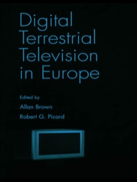 Imagen de portada: Digital Terrestrial Television in Europe 1st edition 9780805847703