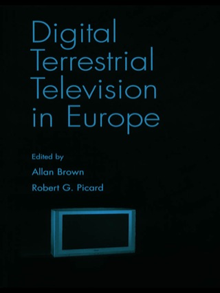 Cover image: Digital Terrestrial Television in Europe 1st edition 9780805847703