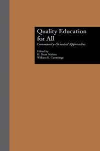Cover image: Quality Education for All 1st edition 9781138984332