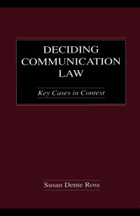 Cover image: Deciding Communication Law 1st edition 9780805846980