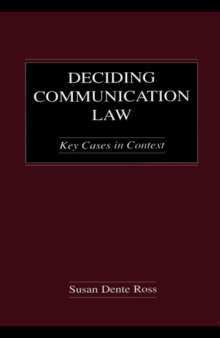 Cover image: Deciding Communication Law 1st edition 9780805846980
