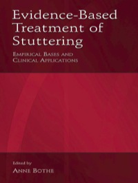 Imagen de portada: Evidence-Based Treatment of Stuttering 1st edition 9780805846331