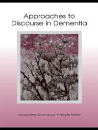 Imagen de portada: Approaches to Discourse in Dementia 1st edition 9780805845945