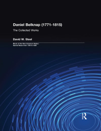 Imagen de portada: Daniel Belknap (1771-1815) 1st edition 9780815324102