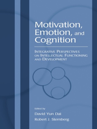 Cover image: Motivation, Emotion, and Cognition 1st edition 9780805845563