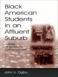 Cover image: Black American Students in An Affluent Suburb 1st edition 9780805845167