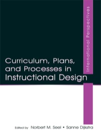 Cover image: Curriculum, Plans, and Processes in Instructional Design 1st edition 9780805844658