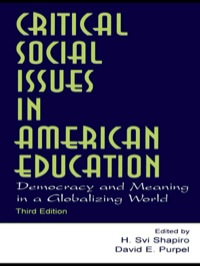 Imagen de portada: Critical Social Issues in American Education 3rd edition 9780805844528
