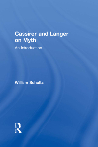 Cover image: Cassirer and Langer on Myth 1st edition 9780815324652